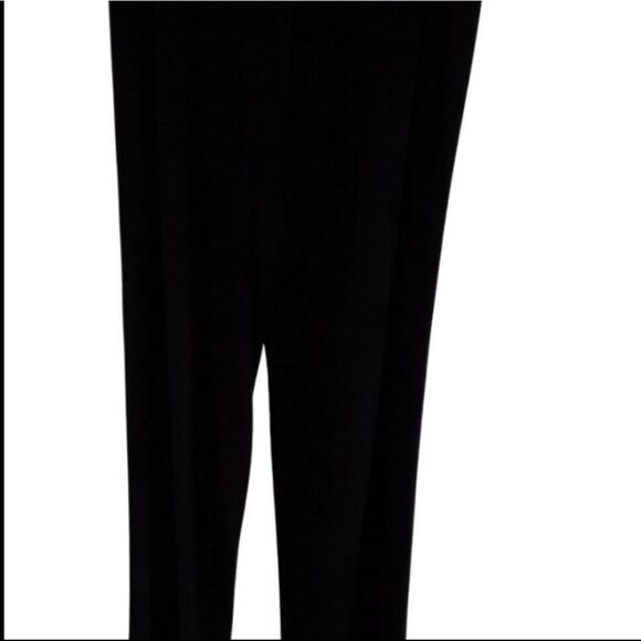 PALAZZO Pants Wide Leg Black Flowing Sheen Stretchy‎ Size S-L - Picture 5 of 7
